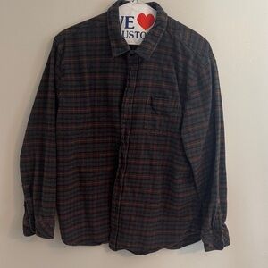 Rails Men's Plaid Button Down Shirt - Black and Brown